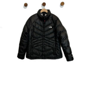 The North Face 550 Winter Coat Womens Size XL Goose Down Black Snow Outerwear